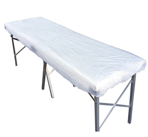 STRETCHER SHEET / DISPOSABLE FITTED / WHITE / 200CM X 75CM x 10CM / BOX OF 100 photo