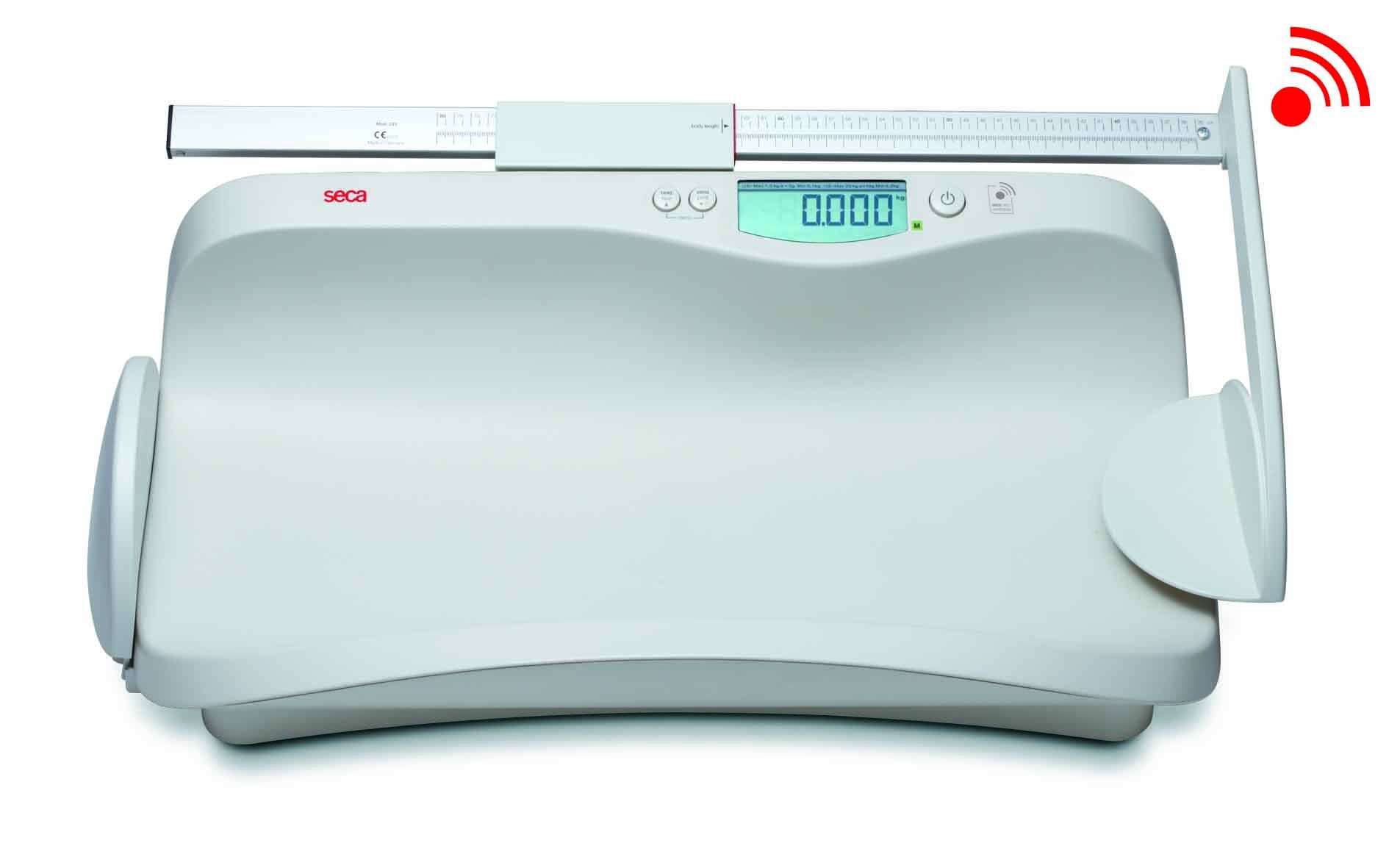 SECA EMR-VALIDATED BABY SCALE WITH EXTRA LARGE WEIGHING TRAY photo