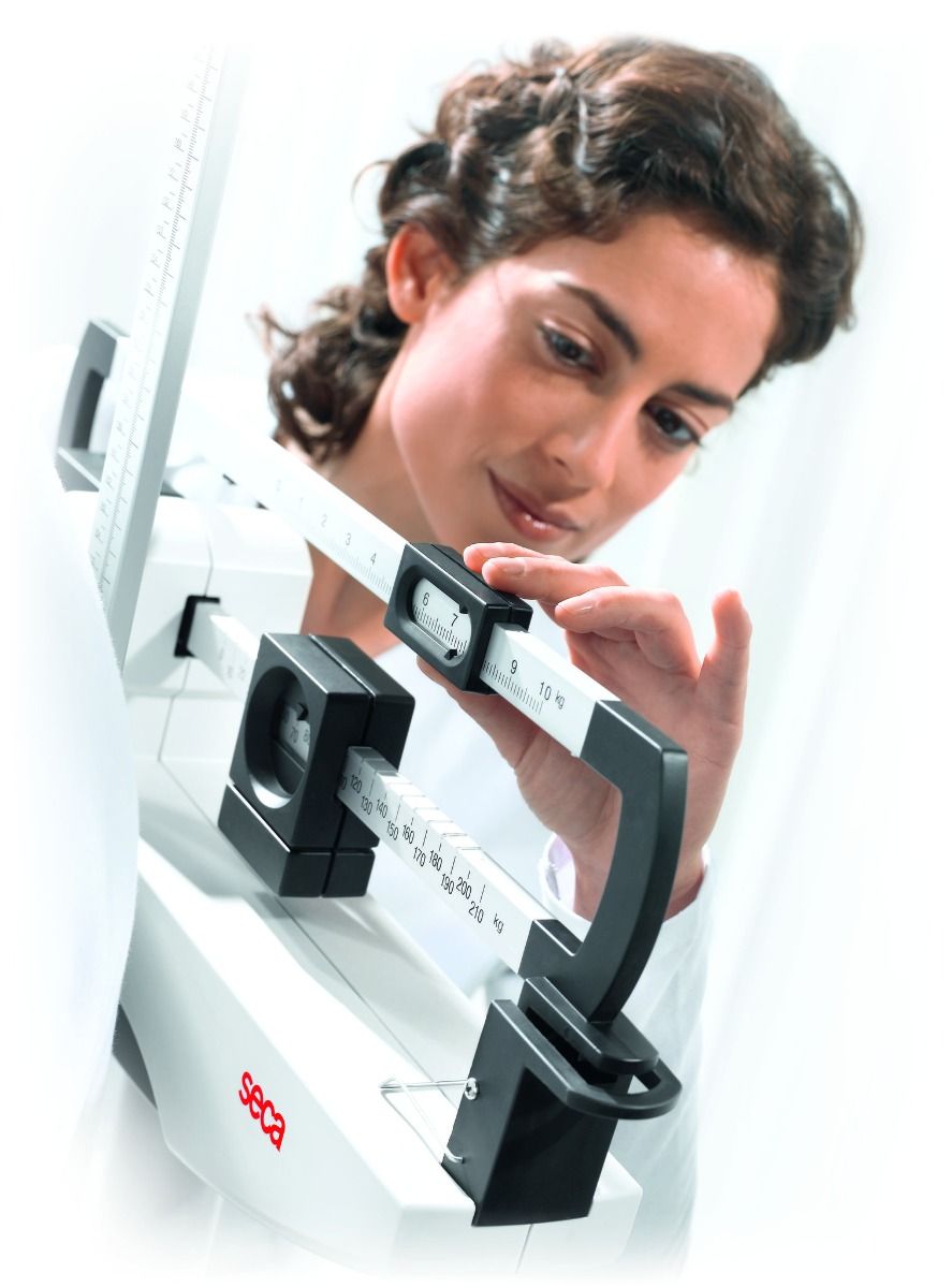 SECA MECHANICAL COLUMN SCALE WITH EYE-LEVEL BEAM photo
