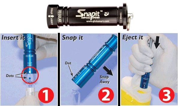 SNAPIT AMPOULE OPENER TROLLEY BLACK / EACH photo