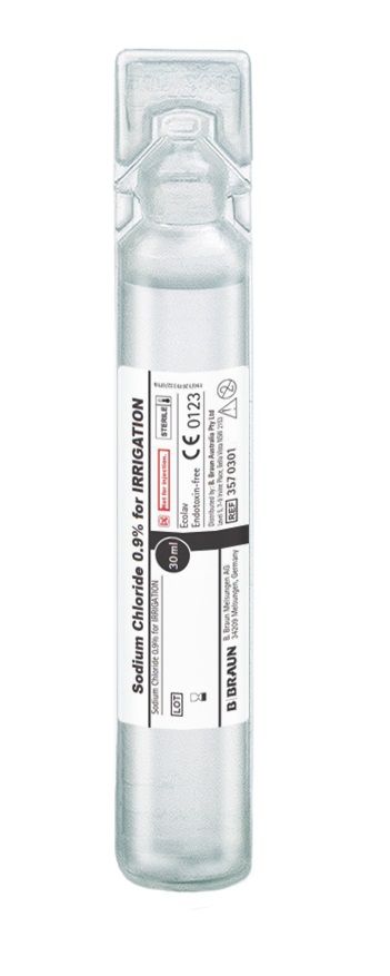SODIUM CHLORIDE 0.9% STERITUBE FOR IRRIGATION /  30ML / BOX OF 100 photo