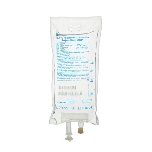 FRESENIUS KABI SODIUM CHLORIDE 0.9% FREEFLEX IV INFUSION BAG / 250ML / EACH photo