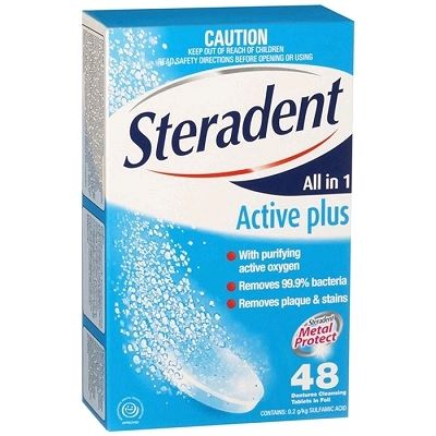 STERADENT ACTIVE PLUS TABLETS / BOX OF 48 photo