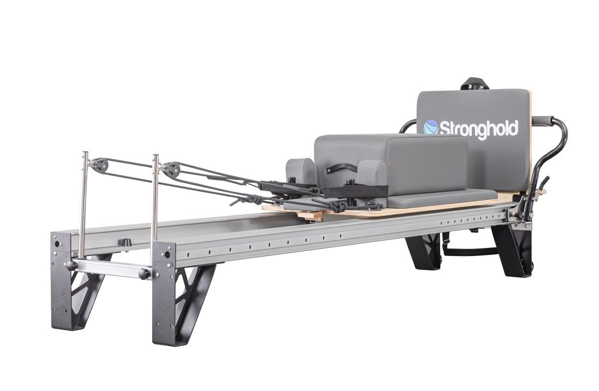 STRONGHOLD ELITE PILATES REFORMER PACKAGE / INCLUDING JUMP BOARD, SITTING BOX, MAT EXTENDER & PLATFORM EXTENDER photo