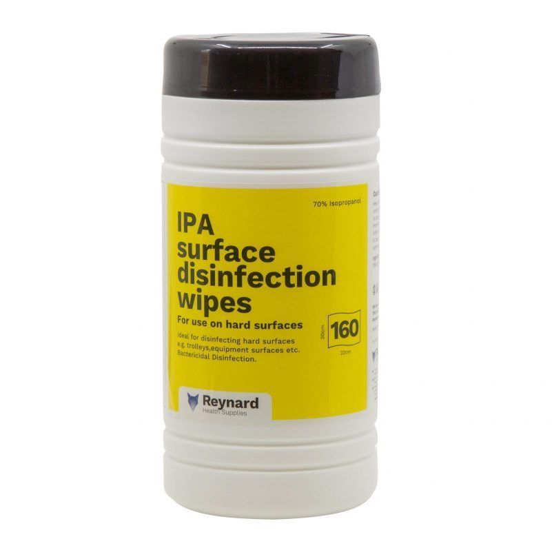 REYNARD SURFACE DISINFECTANT IPA WIPES / 20CM X 22CM / TUBE OF 160 photo