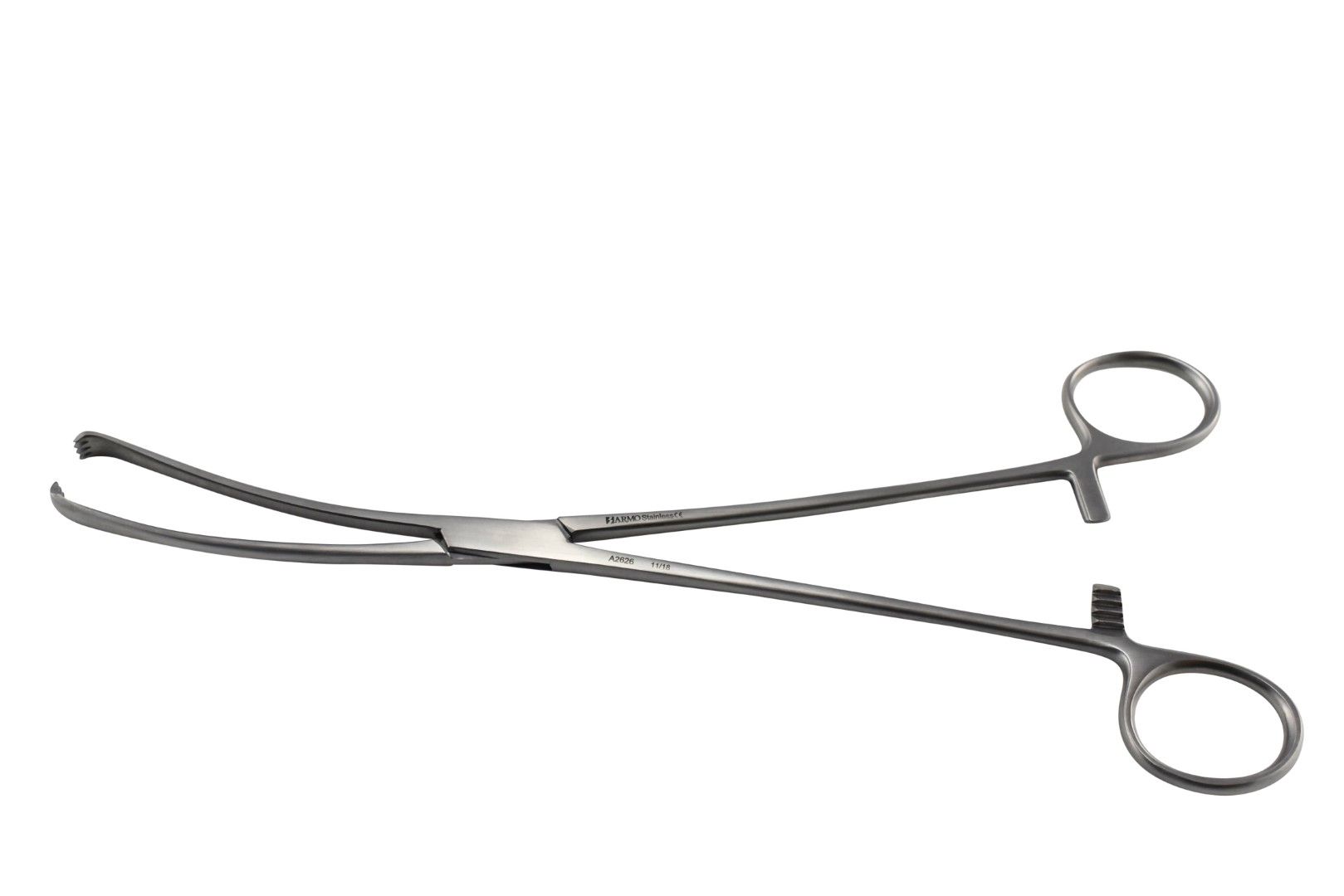 TEALE VULSELLUM UTERINE FORCEPS / CURVED / 25CM photo