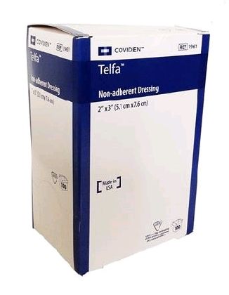 TELFA OUCHLESS NON-ADHESIVE DRESSING / 7.5CM X 5CM / BOX OF 100 photo