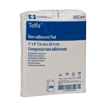 TELFA PAD NON-ADHERENT / 7.5CM X 20CM / BOX OF 200 photo