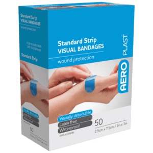 AEROPLAST PREMIUM VISUAL BANDAGES / EXTRA WIDE STRIP / 7.5CM X 2.5CM / BOX OF 50 photo