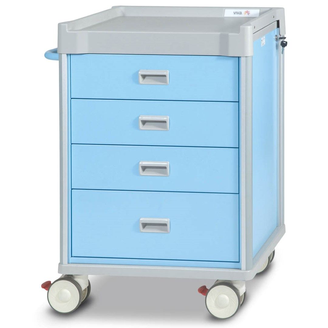 VIVA 4 DRAWER MEDICATION CART photo