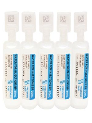 FRESENIUS KABI WATER FOR INJECTION 20ml / BOX 20 photo