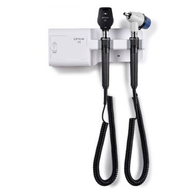 OPTICLAR LED V-SCOPE TWIN HANDLED WALL UNIT WITH LEDVSCOPE OTOSCOPE