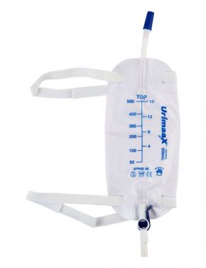 LEG BAG URIMAX/ 750ML 10CM / STERILE / EACH