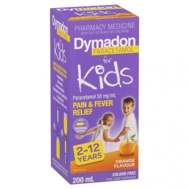 DYMADON 2-12YRS SUGAR FREE / STARWBERRY FLAVOUR 200ML