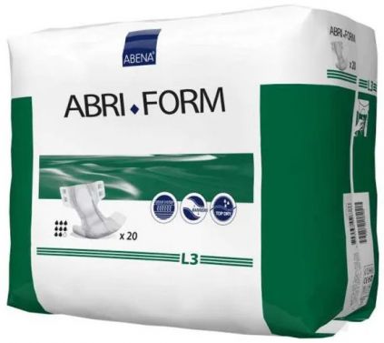 ABRI-FORM COMFORT WHITE / UNISEX  WAIST / BOX OF 20