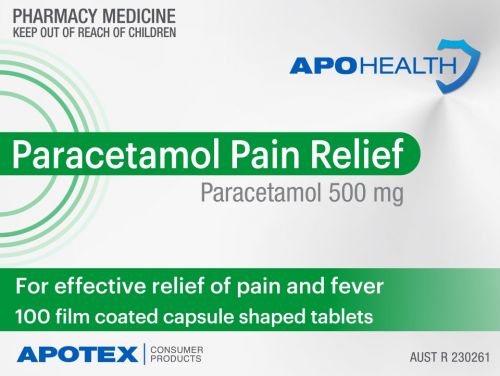 PARACETAMOL 500MG TABLETS / BOX OF 100