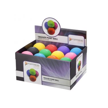 FORTRESS RUBBER TRIGGER POINT BALL RETAIL DISPLAY BOX / CARDBOARD BOX ONLY / FITS 24 BALLS
