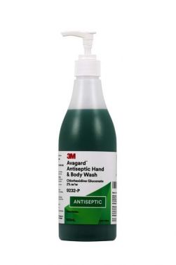 3M AVAGARD ANTISEPTIC HAND AND BODY WASH WITH 2% CHLORHEXIDINE GLUCONATE