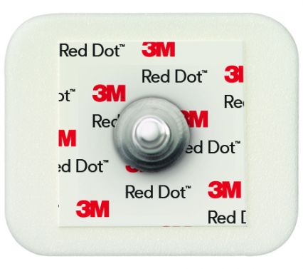 3M RED DOT™ ECG FOAM MONITORING ELECTRODE / STICKY GEL / 4 x 3.5CM / BOX OF 50