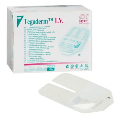 TEGADERM IV TRANSPARENT FILM DRESSING WITH BORDER / 7 X 8.5CM / BOX OF 100