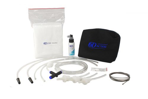 6D ACTION CLEANING KIT / CLEANING SPRAY, BRUSH, WIPES,  MULTI HOSE, 2 X HOSE FILTERS, 3 PIECES OF 10CM HOSE, 12 PIECES OF ROLLER CUP FILTERS