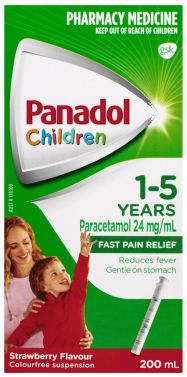 PANADOL ELIXER / 1-5 YEARS / STRAWBERRY / 200ML / EACH