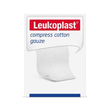 LEUKOPLAST COMPRESS / COTTON GAUZE / STERILE / T17 / 8 PLY / 10X10CM / PACK OF 50