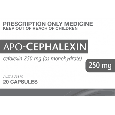 CEPHALEXIN CAP / 250MG / BOX OF 20