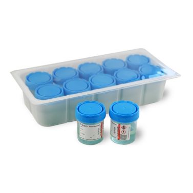 10% NEUTRAL BUFFERED FORMALIN JARS 70ML BLUE TINTED TRAY / BOX OF 100