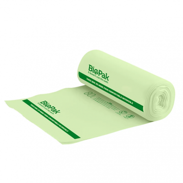 BIOPAK PLASTIC BAGS / 80L / BOX OF 240