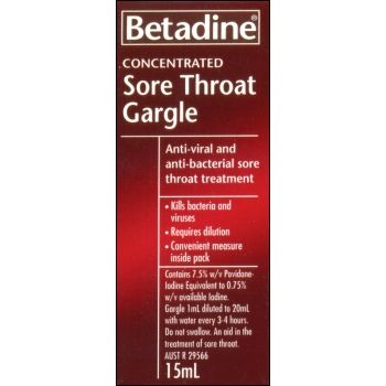 BETADINE 15ML THROAT GARGLE / EACH