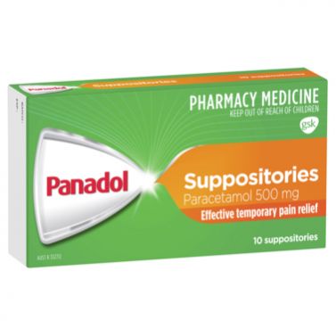 PANADOL SUPPOSITORIES 500MG / BOX OF 10
