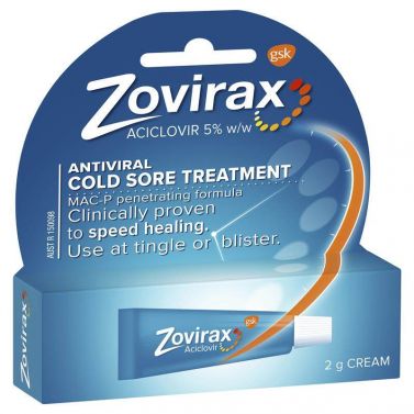 ZOVIRAX COLD SORE CREAM 2G TUBE / EACH