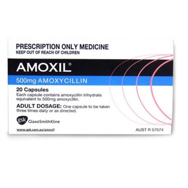 AMOXIL CAPSULES / PENICILLIN / 500MG / BOX/20