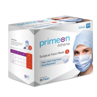 ATHENA FACE MASK LEVEL-3 / WITH TIES / BOX OF 50