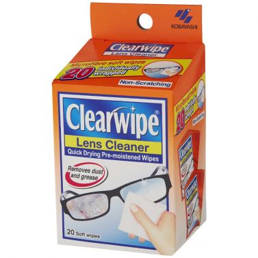CLEAR WIPES LENS CLEANSER / BOX/20