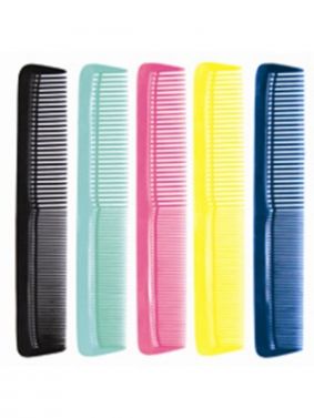 LIVINGSTONE HAIR COMB FOR WOMEN / POLYPROPYLENE / 20CM / ASSORTED COLOURS / PACKET OF 12