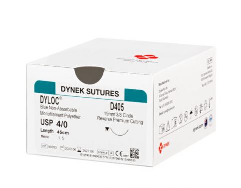 DYNEK DYLOC SYNTHETIC NON-ABSORBABLE BLUE MONOFILAMENT SUTURES