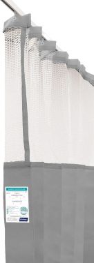 HAINES DISPOSABLE CURTAINS WITH MESH / 7.5M X 2.3M DROP (BOX OF 5) / GREY