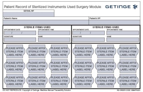 MEDITRAX BATCH RECALL PLUS II PATIENT RECORD SHEETS PAD / PAD OF 50 / EACH