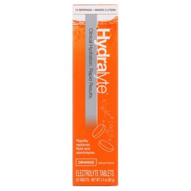 HYDRALYTE EFFERVESCENT TABLET / ORANGE / PACK 20