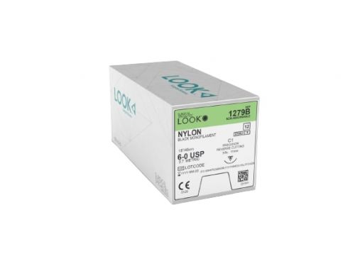 LOOK NON-ABSORBABLE BLACK MONOFILAMENT NYLON SUTURE