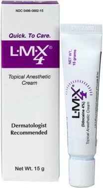 LMX4 TOPICAL ANAESTHETIC CREAM / 2XB6 / 5GM LIGNOCAINE / 4% / 7X6 DRESSING / BOX OF 12