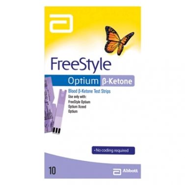 ABBOTT FREESTYLE OPTIUM B-KETONE TEST STRIPS / BOX OF 10
