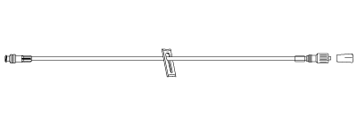 ALARIS EXTENSION SET / STERILE / SMALL BORE / 1 SLIDE CLAMP & 1 MALE LUER / EACH