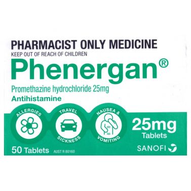 PHENERGAN TABLETS / 25MG / PACK 50