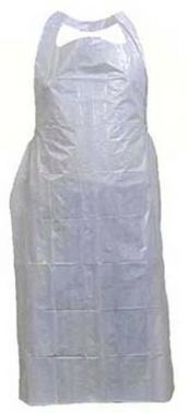 PLASTIC APRON / WHITE / 71CM X 132CM / PACK OF 100 