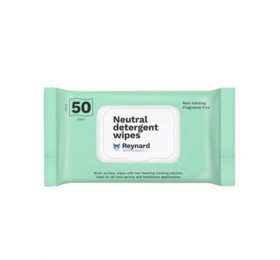 REYNARD DETERGENT WIPES / 33CM X 20CM / SOFT PACK