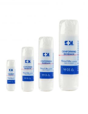S & M CONFORMING ELASTIC GAUZE BANDAGE / PACK OF 12