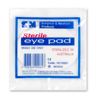 S&M STERILE EYE PADS / BOX OF 50
